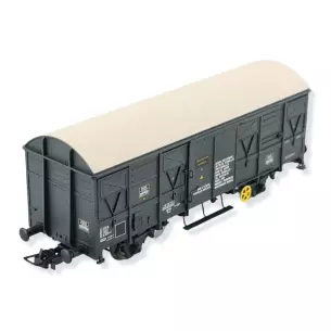 Wagon couvert à essieux G4 vert olive Jouef 6215 - HO 1/87 - SNCF - EP IV-V