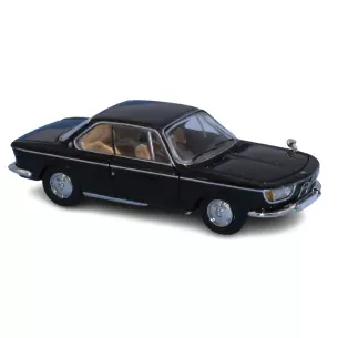 Voiture BMW 2000 CS (coupé) noire PCX 870358- HO 1/87