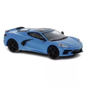 Voiture Chevrolet Corvette C8 bleu, PCX 870211 - HO 1/87