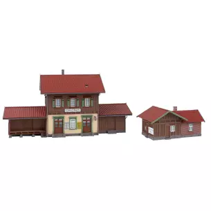 Gare de Gomadingen FALLER 110146 HO 1/87 - 248x105x135mm et 112x80x58mm