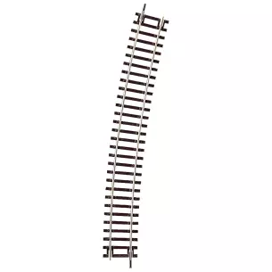 Rail courbe 15° Roco 42427 - R9 826,4 mm - HO : 1/87 - Code 83