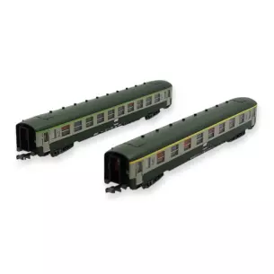 Coffret 2 Voitures DEV AO REE Modèles NW279 - N 1/160 - SNCF