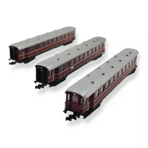 Set 3 voitures "Le Bamberger rouge" Partie 1 MINITRIX 15405 - DB - DCC