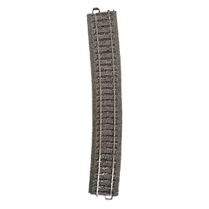 Rail courbe R9 12,1° Marklin 24912 - Rayon 1114,6 mm - HO : 1/87 - Code 83 - Voie C