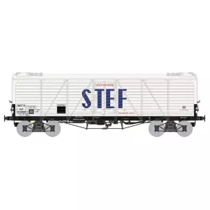 Wagon TP FRIGO Reconstruit, Trappes à glace SNCF STEF lettres Bleues