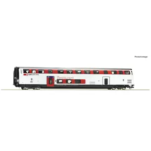 Voiture restaurant à 2 étages IC 2020 Roco 74717 - HO : 1/87 - CFF - EP VI
