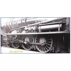 Locomotive à vapeur ÉTAT Pacific 231-603, Batignolles, tender 22516, «La Nestor Léonard »