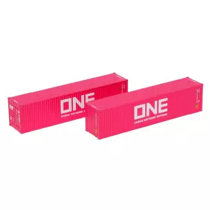 Pack de 2 conteneurs de 40 pieds "One" KATO 23-580A - N 1/160