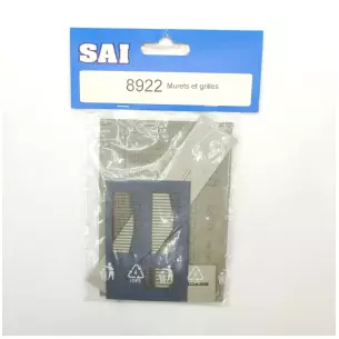 Kit de murets et grilles noir et gris à monter