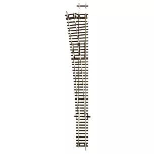 Aiguillage long à gauche Wl10 Roco 42488 - R 1946 mm- 10° - HO : 1/87 - Code 83