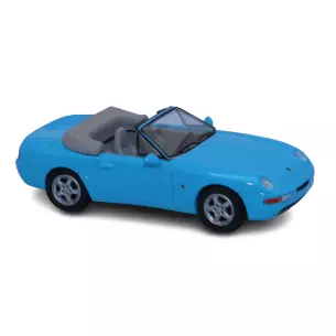 Voiture Porsche 968 cabriolet, livrée bleue claire PCX 870182 - HO 1/87 -