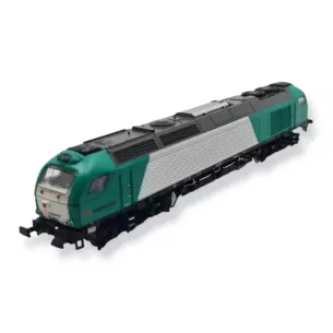 Locomotive diesel-électrique Euro 4000 livrée Alpha Trains et louée à Transfesa Rail, Sudexpress SUSTRF025N, HO 1/87e