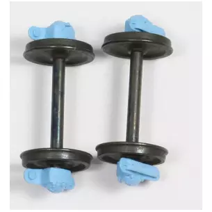 Set de 2 essieux roues pleines OCEM
