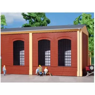 2 murs rouges 2325A - Baies vitrées & 4 fenêtres AUHAGEN 80503 HO 1/87 - 94x86mm