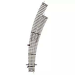 Aiguillage courbe à droite BWr3/4 Roco 42473 - R3 419,6 mm- 30° - HO : 1/87 - Code 83