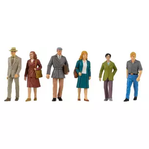Set of 6 pedestrian characters in the city Pola G 331509 - G : 1/22.5