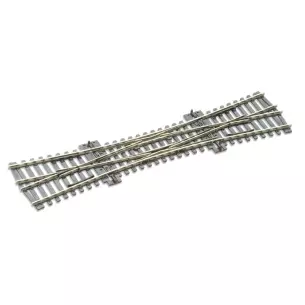 Traversée Jonction Double TJD 12° Peco SL90 Insulfrog 249 mm code 100 - HO 1/87