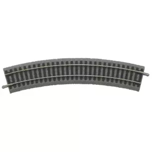 Rail courbé avec ballast de dimensions 422 mm
