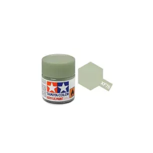 Peinture acrylique - couleur Gris vert MAT XF76 - TAMIYA 81776 - 10 mL