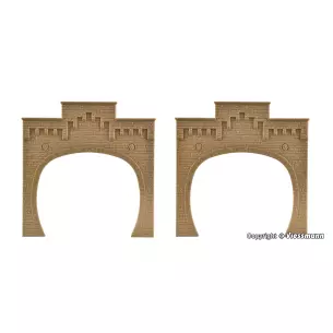 Lot 2 portails de tunnel pour double voie + fixation - VOLLMER 42503 147x8x149mm