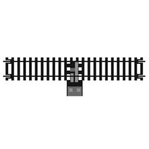 Rail droit prise de courant 168mm