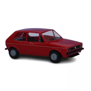 Voiture miniature VW GOLF 1 rouge - Brekina 25543 - HO 1/87 