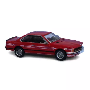Sportive BMW 635 CSi rouge "Alpina" BREKINA 24360- HO 1/87