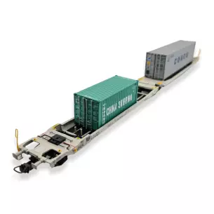Wagon porte-conteneurs articulé Pullman 36546 - NL / AAEC - HO 1/87