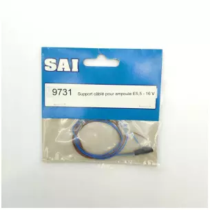 Support câblé pour ampoule de E5.5 - 16 V