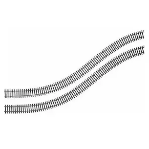 890mm flexible rail with wooden crosspieces