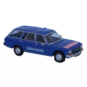 Voiture de la gendarmerie Peugeot 504 Break SAI 2350 - HO : 1/87