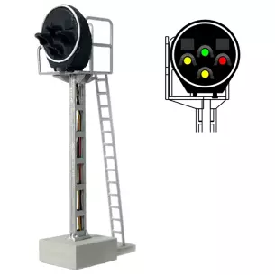 Signal disque | 4 feux LED - Vert/jaune/jaune/rouge - MAFEN 413220 SNCF - N