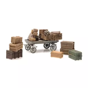 Marchandises avec chariot  -  ARTITEC 387.451 - HO 1/87  