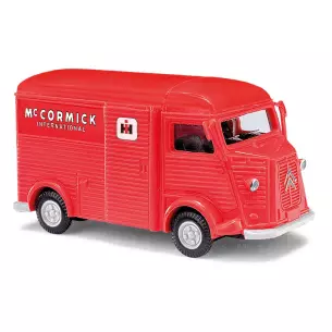 Camionnette Citroën Type H "Mc Cormick International" livrée rouge Busch 41965 - HO : 1/87