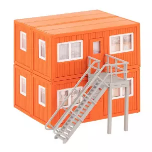 Lot de 4 Conteneurs de chantier Faller 130135 - HO : 1/87 - EP V