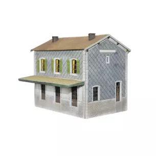 PLM Railway Station with metal cladding Model Railway 101021 - HO 1/87