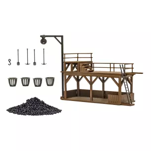 Installation ferroviaire de charbon Vollmer 45773 - HO 1/87 - 94 x 34 x 78 mm