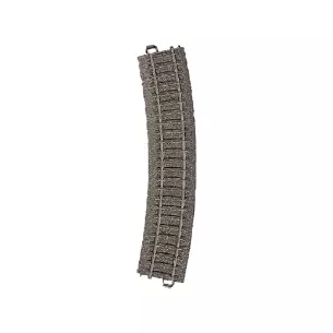 Curved rail R2 24,3° Marklin 24224 - Radius 437,5 mm - HO : 1/87 - Code 83 - Track C