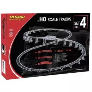 Coffret de voie N°4 MEHANO F104 - HO 1 : 87 - Code 100
