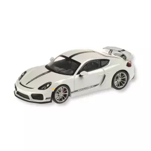 Porsche Cayman GT4 Minichamps 870 066120 - livrée blanc - HO 1/87 - voiture miniature