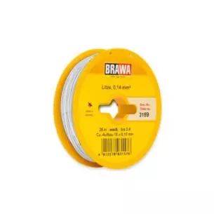Bobine de fil blanc 0.14 mm² - 25 mètres