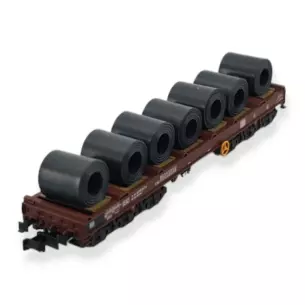 Wagon Porte-bobine Sahmms 771 Liliput L265760 - N 1/160 - DB - EP IV/V