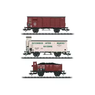 Coffret de wagons marchandises pour le T3 KPEV - HO 1/87 - TRIX 24148