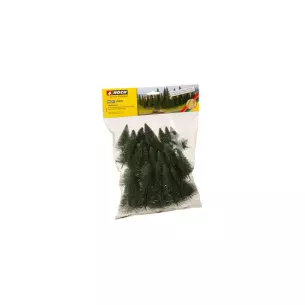 Lot de 25 sapins - 60-150mm NOCH 26332- HO/TT