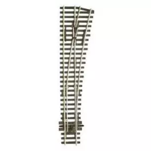 Aiguillage à droite 12° Peco SLE88 Electrofrog 259 mm code 100 - R 1524 mm - HO 1/87