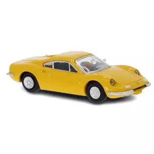 Voiture Ferrari Dino 246 GT jaune PCX 870218 - HO 1/87