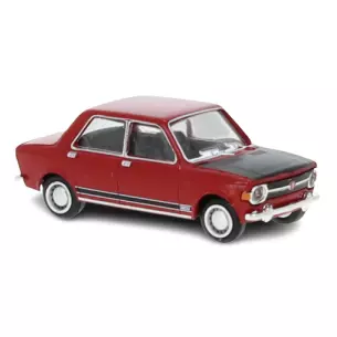Voiture de Rallye Fiat 128, rouge avec le capot noir BREKINA 22531 - HO 1/87