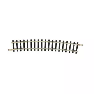 Rail courbe 15° R5 362.6mm de rayon, il faut 24 voies pour faire un cercle