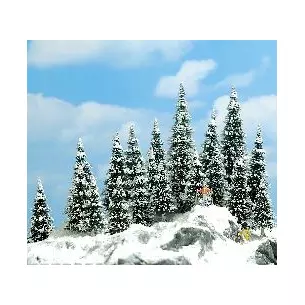 20 sapins enneigés, 6-13.5 cm