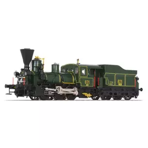 Locomotive à tendeur séparé série 671 livré verte